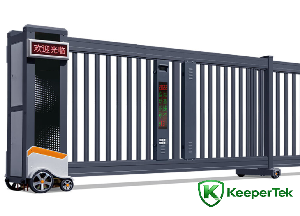 Pintu geser geser dengan pengenalan plat nomor KT-QG27
