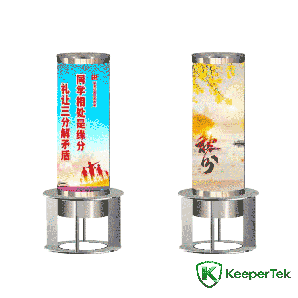Lampu iklan tipe kotak tetap kolom KT-DX09